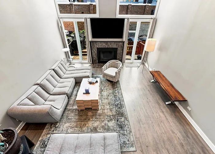 Ferienhaus Skyline Views River West Townhouse; 2 Parking Incl Townhouse Chicago